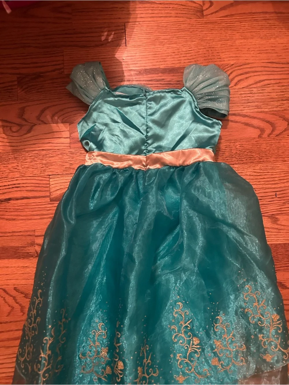 Disney Girl’s Turquoise & Gold Princess Jasmine Halloween Costume